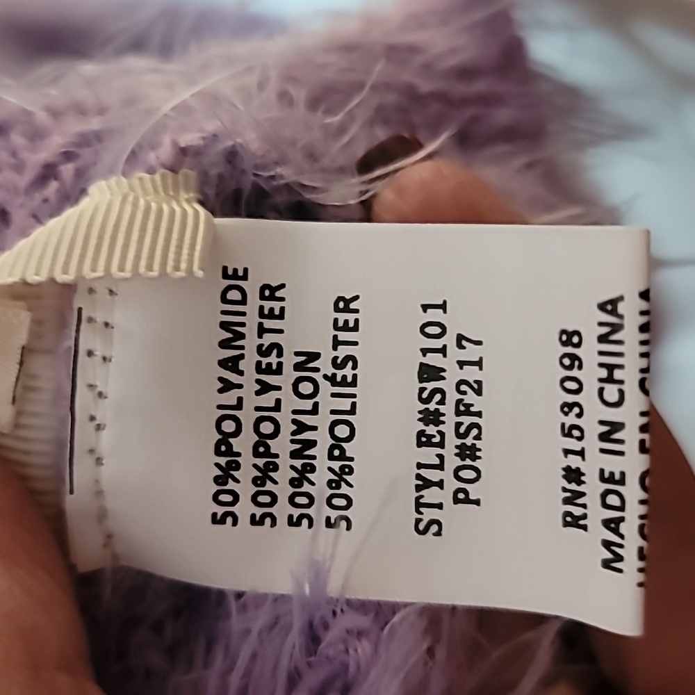 TeenBell Lilac Fuzzy Knit Top - Picture 8 of 8